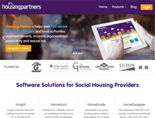 Tablet Screenshot of housingpartners.co.uk